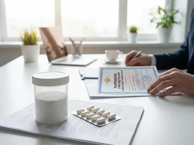 Разрешение ГУНК МВД на ввоз наркотических веществ